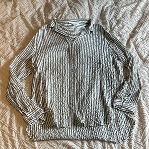 Striped Button-Up Shirt